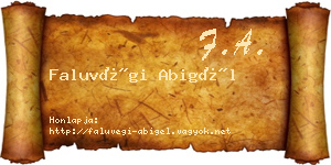 Faluvégi Abigél névjegykártya